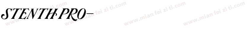 stenth pro字体转换